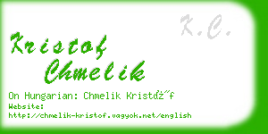 kristof chmelik business card